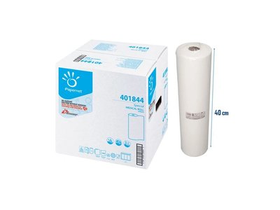 PAPERNET vyšetřovací celulózová podložka na lůžko 40 cm x 50 m bílá