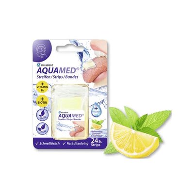 Miradent AquaMed pásky citron/máta 24 ks
