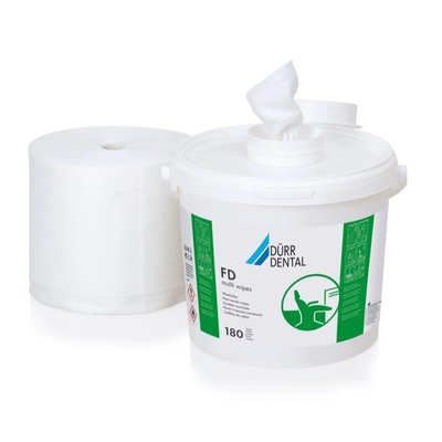 FD multi wipes, suché ubrousky, 180 ks (použití se všemi dezinfekcemi Dürr) - Náplň
