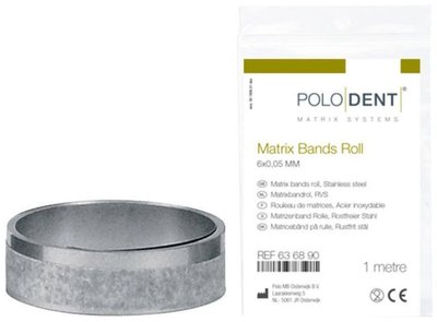 Matrix Bands Roll 6 x 0,05 mm stainless steel