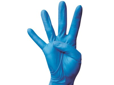 Rukavice NITRIL 100ks modrá vel. L