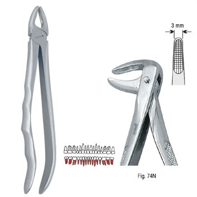 Extrakční kleště 74N na dolní kořeny anatomické