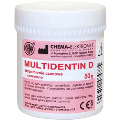 Multidentin D czerwony 50g
