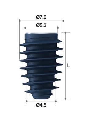 MEGAGEN BD IMPLANT ø6.3 Deep Thread - RC, L=18