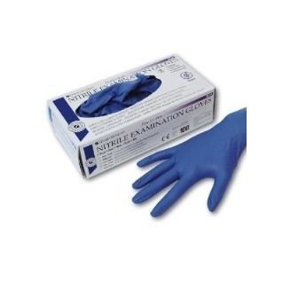 HS-rukavice nitril nepudrované Grape modré XL 100 ks