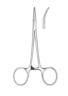 Jehelec Halsted-Moquito 10cm, zahnutý