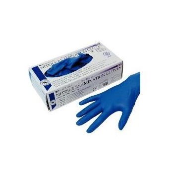 HS-rukavice nitril nepudrované Grape modré S 100 ks