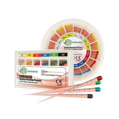 Cerkamed Guttapercha Points - gutaperčové čapy s označením hĺbky