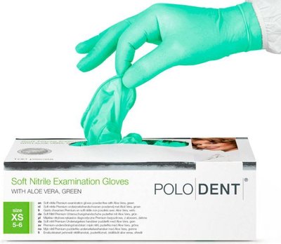 Rukavice Soft Nitrile Aloe Vera XS zelené