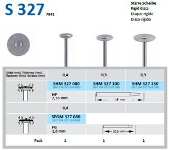 HORICO diamantový sintrovaný disk 10/0,3 mm