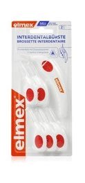 Elmex mezizubní kartáčky 2 mm červené 6 ks