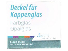 Kappengläser aus Buntglas - Sortiment 5 Stück sortiert (klar, gelb, rosalin, grün, blau)