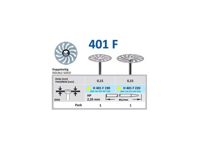 Diamantový disk - oboustranně sypaný, H401, průměr 2,2cm, extra jemná