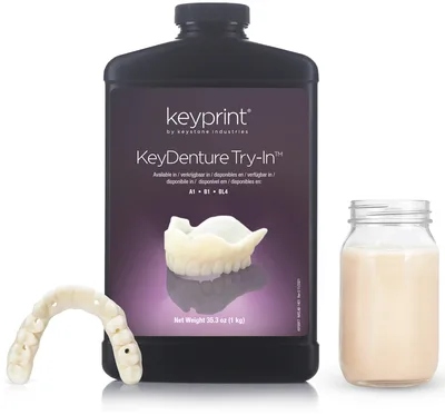 KeyPrint KeyDenture Try-In - živica na skúšobné protézy