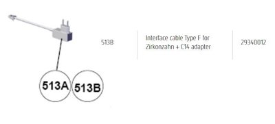 Propojovací kabel typ F pro Zirconzahn