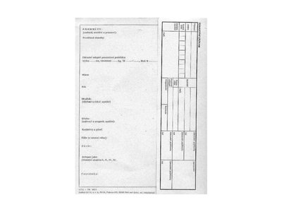 Zdravotní záznam (menší) 21 x 28 cm