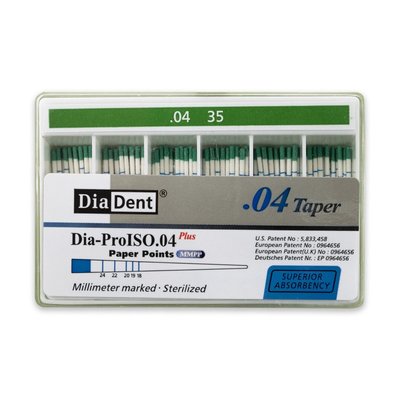 DiaDent Papírové Čepy MMPP 04Taper ISO35 100ks