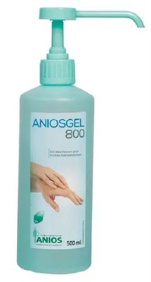 Aniosgel 800 500ml s pumpou - Gelový plně virucidní alkoholový přípravek pro dezinfekci rukou
