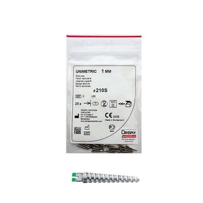 Čepy Unimetric 0,8mm žlutý 25ks