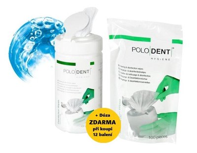POLODENT dezinf. ubrousky neutral 18,5x13,5 cm