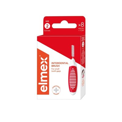 Elmex 0,5 mm Red mezizubní kartáček 8 ks