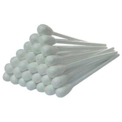 Vatové tyčinky plastové, 15 cm, velká hlavička, nesterilní, 50 ks