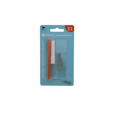 SIMPLEE Mezizubní kartáčky 0,8mm; 12 ks (zelená)