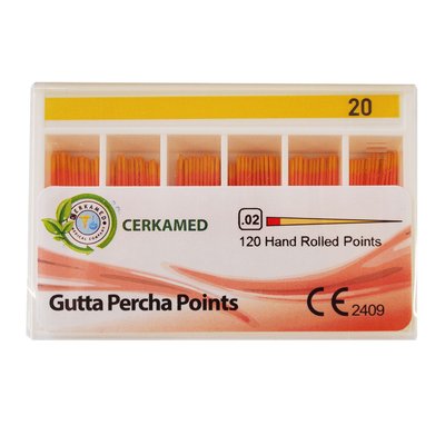 Guttaperčové čepy konicita .02 /Cerkamed - 10.02