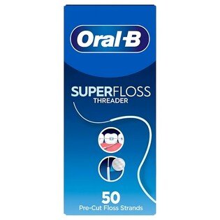 Oral-B nić dentystyczna do mostów Superfloss 50 odcinków niewoskowana