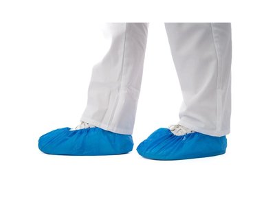 Návlek na obuv CPE, 43 x 15 cm, 40 mi, 100 ks, modrý