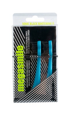 Megasmile Sonic Black Whitening Blue náhradní hlavice 2 ks