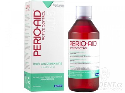 Perio Aid Active Control antibakteriální ústní voda 0,05%, 500ml