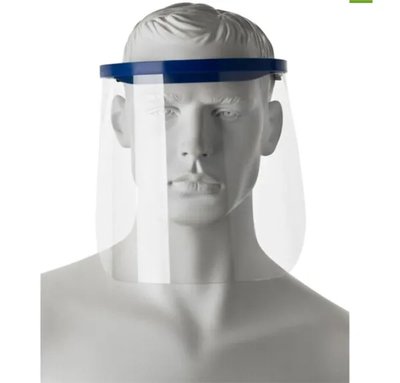 ORBIS ochranný štít, modrý rám s gumou