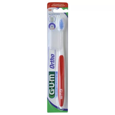 GUM ORTHO 124 szczoteczka dla osób noszących aparat ortodontyczny