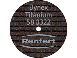 Dynex Titanium - Packung 20 Stück stabil, elastisch, glasfaserverstärkt, Ø 22 mm 0,3 mm