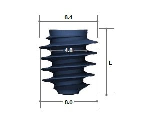 MEGAGEN AR Fixture Super Wide ø8.0 - C=4.8, L=10
