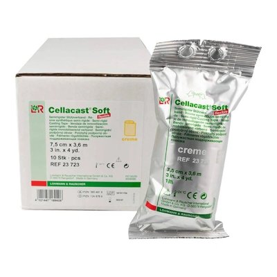 Obvaz tuhý Cellacast Soft, krémový, 5 cm x 3,6 m, 10 ks