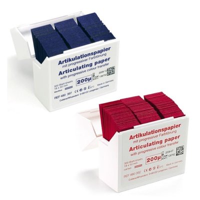 Artikulační papír I-200um HANEL - Modrý