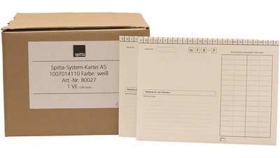 System Karteikarten für Adrema