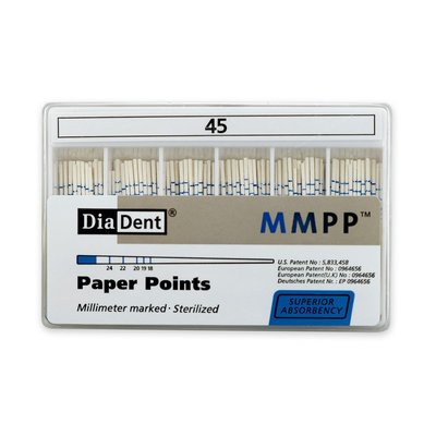 DiaDent Papírové Čepy MMPP 02Taper ISO45 200ks