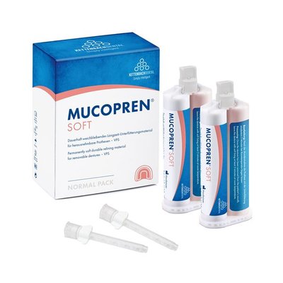 Mucopren Soft Normal pack (2x 50 ml, 12 mixing tips o 6.5 mm)