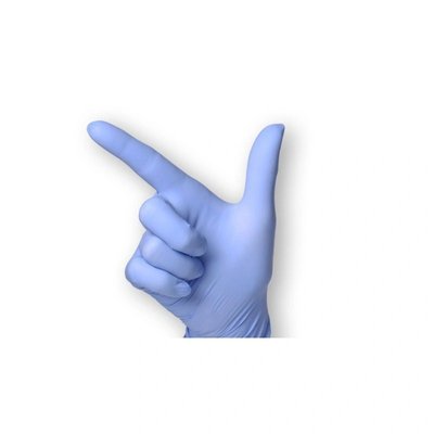 Vyšetřovací rukavice Sempercare Nitrile Velvet, nepudrované, modré, 200 ks - M