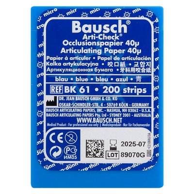 Kalka w paskach 40µ niebieska 200 szt. BK 61 Bausch