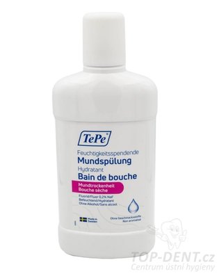 TePe Dry Mouth ústní voda pro suchá ústa (bez příchuti), 500ml