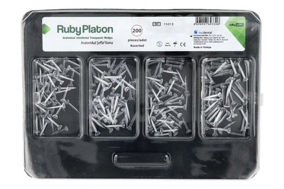 RubyPlaton Kliny transparentne 200 szt. RubyDent