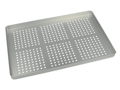 Euronda perferovaná kazeta (tácek bez víka), 284 x 183 x 17mm, stříbrná (20620028)