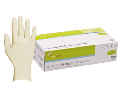 Rukavice Smart LATEX 100ks, přírodní Premium, vel. M