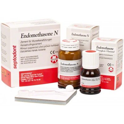 ENDOMETHASONE "N" - sada (14 g prášek, 10 ml tekutina, podložky)