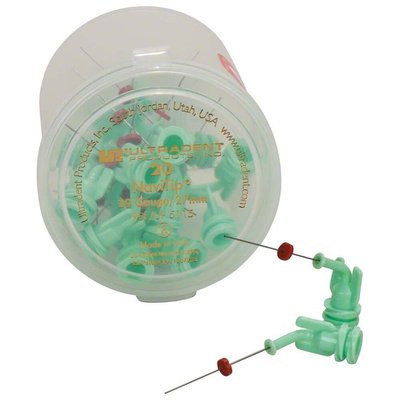 NaviTip 29G - kanyly, 20ks 27mm světle zelené