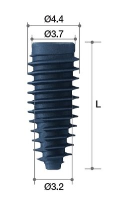 MEGAGEN BD IMPLANT ø3.7 Deep Thread - NC, L=8.5